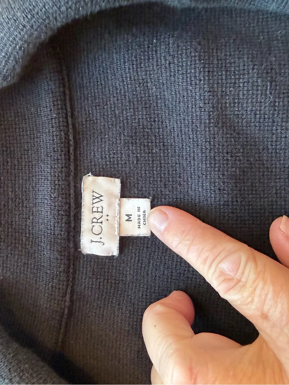 J. Crew Sweater Blazer. 100% Cotton. notched collar. Academia. Preppy. Office. M